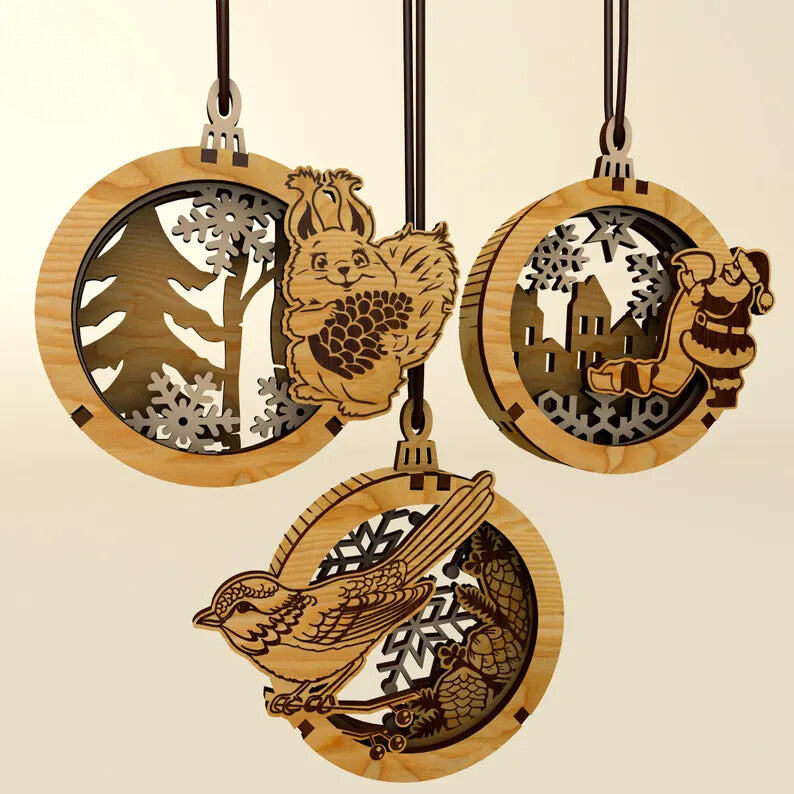Sparrow's Glow ornaments