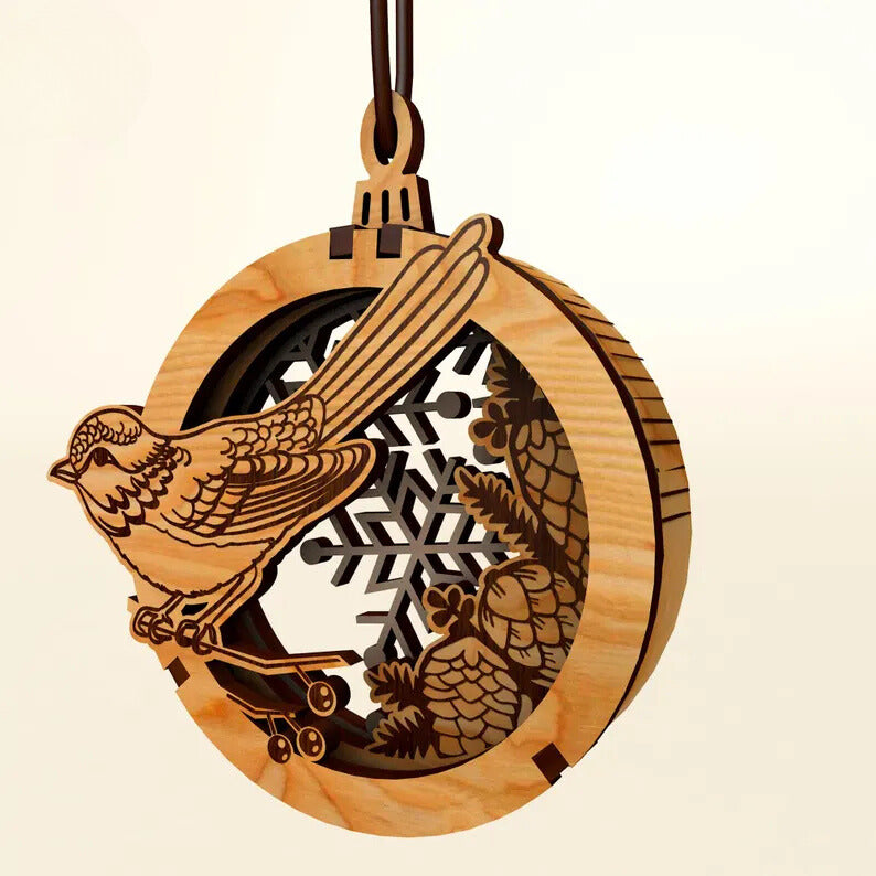 Sparrow's Glow ornaments