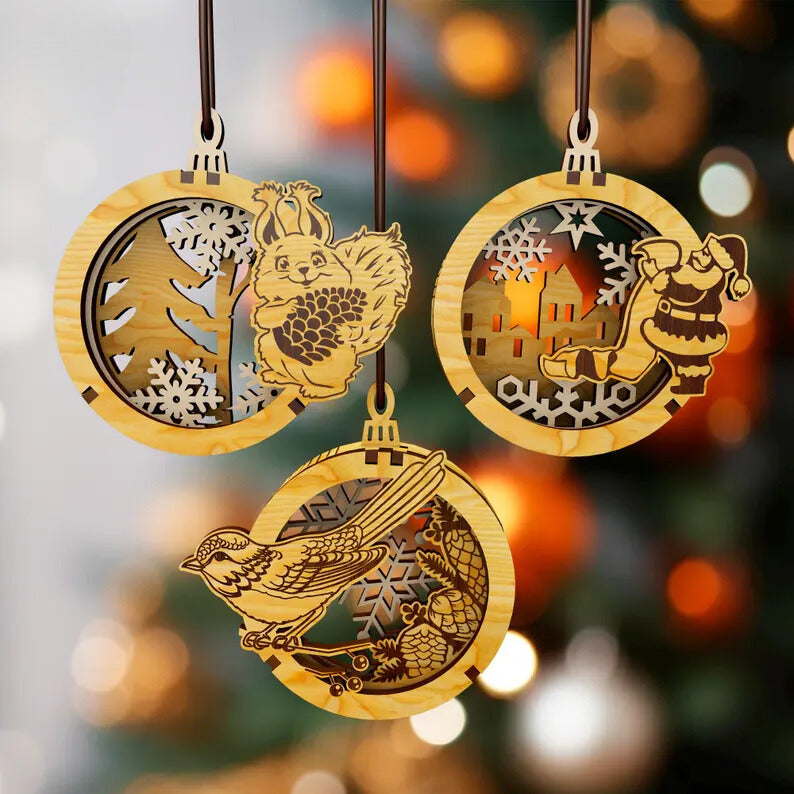 Sparrow's Glow ornaments