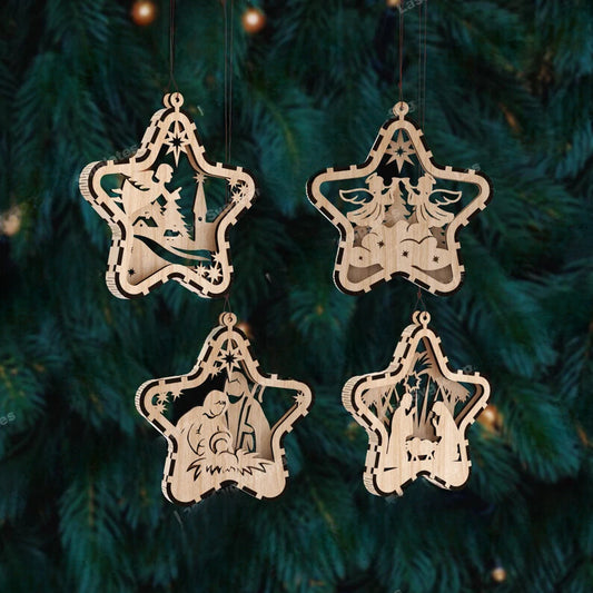 Nativity Star ornaments