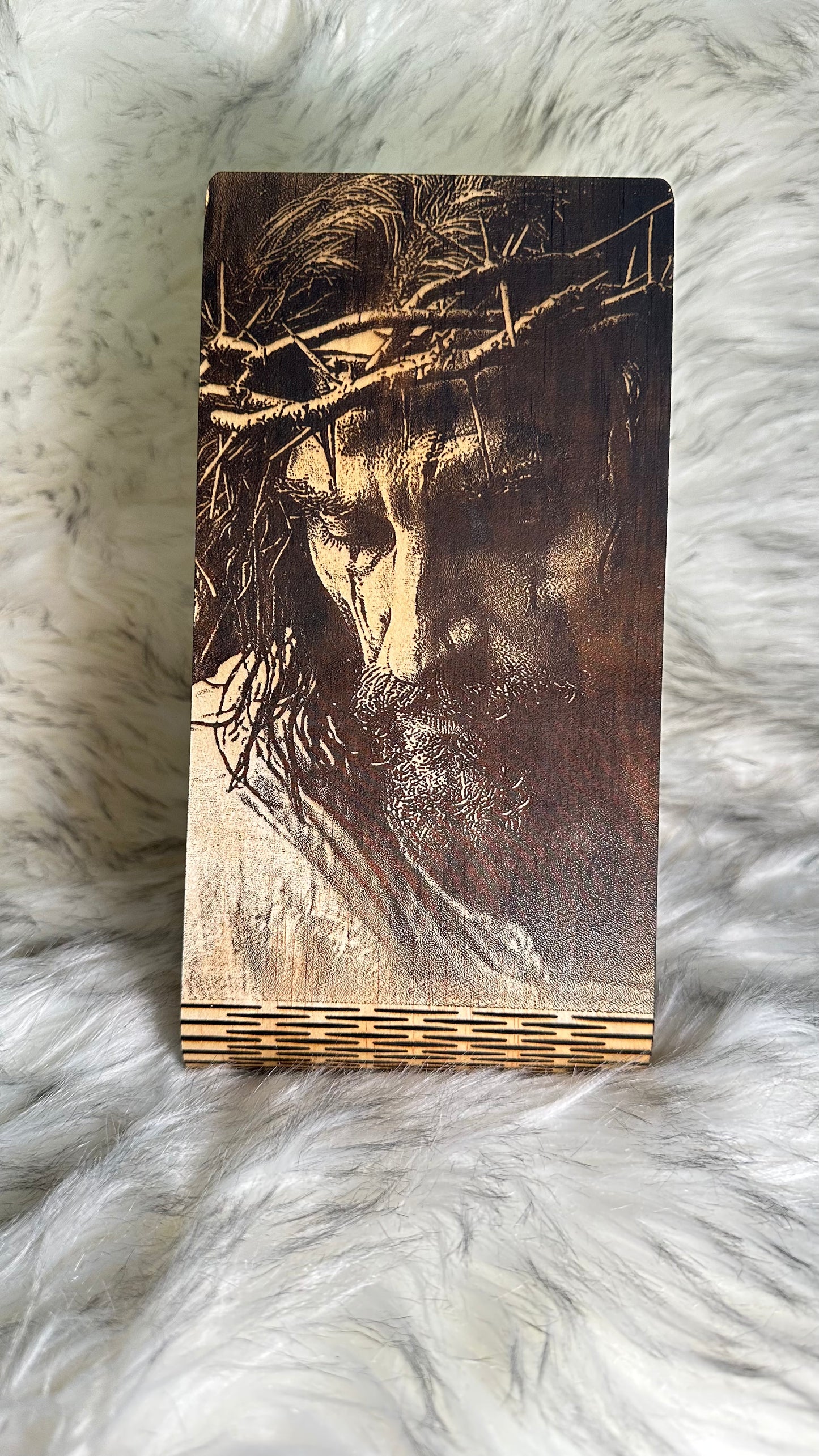 Divine Light – Engraved Portrait of Jesus