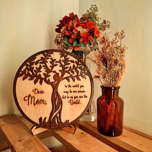 “Tree of Life – You Are Our World” Mom Plaque